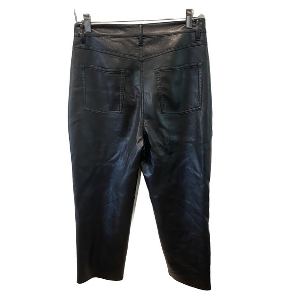 Aritzia Wilfred High-Waisted Vegan Leather The Melina™ Pants Size 10 - Picture 6 of 6